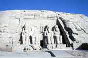 Chrám v Abu Simbel. Egypt.