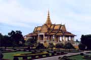 Královský palác v Phnom Penhu. Kambodža.