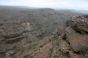 Pohledy do krajiny na planin Dixam. Ostrov Socotra (Suqutra). Jemen.