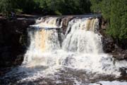 Vodopády Goosberry, North Shore, Minnesota. Spojené státy americké.