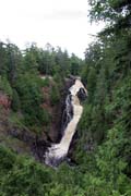 Vodopád Big Manitou, 50m vysoký, Wisconsin. Spojené státy americké.