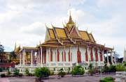 Královský palác v hlavním městě Phnom Penh. Kambodža.