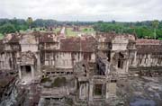 Pohled na chrm Angkor Wat. Oblast chrm Angkor Wat. Kamboda.