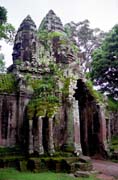 Severní brána chrámového komplexu Angkor Thom. Oblast chrámů Angkor Wat. Kambodža.