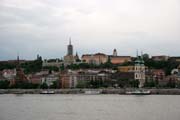 Pohled z nbe od Dunaje, Budape. Maarsko.