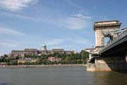 Řetězový most (Széchenyi Lánchíd), Budapešť. Maďarsko.