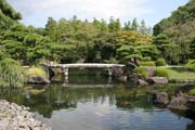 Zahrada Koko-en ve městě Himeji. Pěkný příklad typické japonské zahrady. Japonsko.