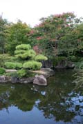 Japonská zahrada Koko-en ve městě Himeji. Japonsko.