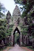 Severní brána Angkor Thom. Oblast Angkor Wat. Kambodža.