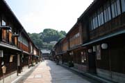 Higashi Geisha District (Higashi Chaya-Gai) v msteku Kanazawa. Japonsko.