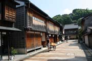 Higashi Geisha District (Higashi Chaya-Gai) v městečku Kanazawa. Japonsko.
