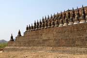 Chrám Kothaung (Koe Thaung), Mrauk U. Myanmar (Barma).
