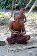 Vesnice v okolí Mrauk U. Myanmar (Barma).
