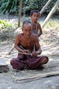 Vesnice v okol Mrauk U. Myanmar (Barma).