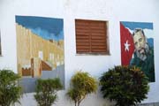 Propagandistick npisy a malby jsou vude, Baracoa. Kuba.