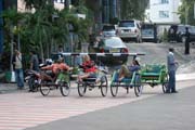 Rikci (becak) Surabaya. Indonsie.