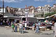 Lokální trh v Antananarivu. Madagaskar.