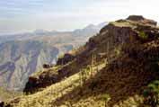 Simienské hory. Sever,  Etiopie.