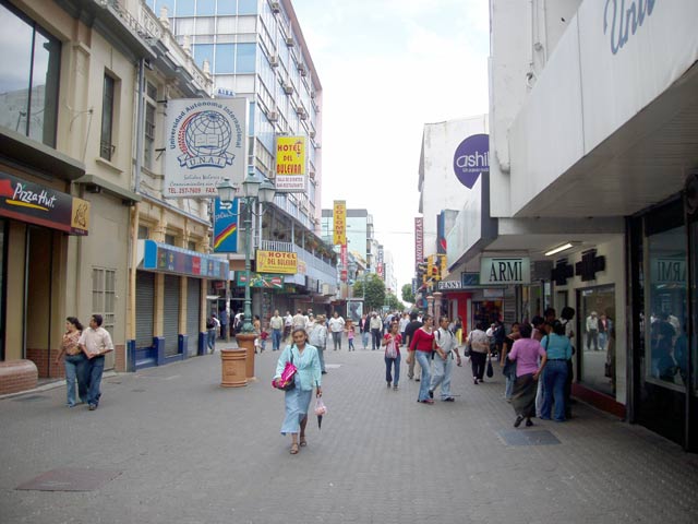 Ulice v San Jose. Kostarika.