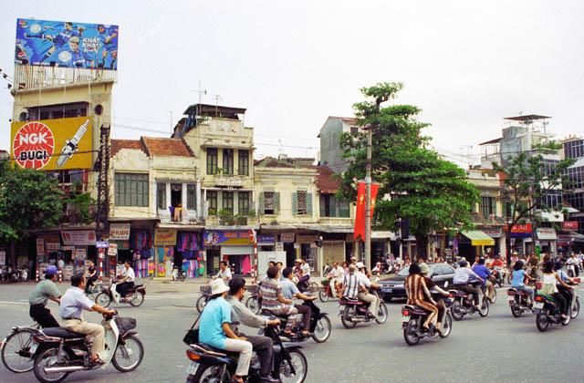 Ulice v Hanoi. Vietnam.
