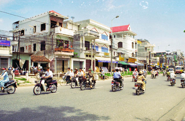 Ulice v Hanoi. Vietnam.