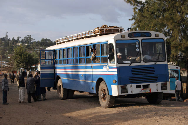 Autobus, Hosaina. Jih,  Etiopie.