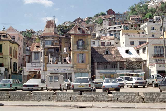 Ulice v Antananarivu. Madagaskar.