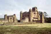 Kr�lovsk� hrad v Gonderu. Sever,  Etiopie.