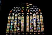 Okno v katedrále. S-Hertogenbosch. Nizozemsko.