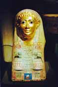 Posmrtná maska. Egyptské muzeum. Berlín. Německo.