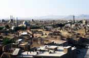 Pohled na město Yazd. Írán.