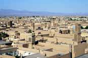 Pohled na město Yazd. Írán.