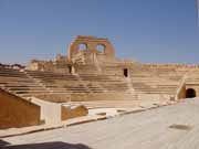 Sabratha byla součástí Numidianského království Massinissa. V 2.-3 století našeho letopočtu byla přestavěna v románském stylu. Libye.