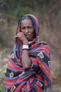 Domorodá žena, okolí Jinky. Jih,  Etiopie.