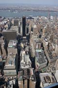 Pohled z Empire State Building, Manhattan, New York. Spojené státy americké.