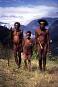 Domorodci z kmene Dani. Papua,  Indonésie.