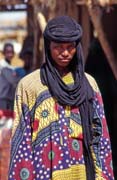 Tuareg - muž z pouště. Vesnice Djébok. Mali.