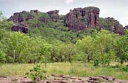 Skála Nourlangie Rock. Národní park Kakadu. Austrálie.
