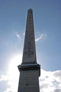 Egyptsk Obelisk na Place de la Concorde, Pa. Francie.