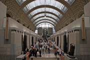 Musée d'Orsay vzniklo v budově bývalěho nádraží, Paříž. Francie.