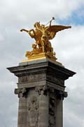 Pont Alexandre, Paříž. Francie.