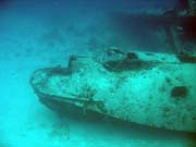 Potápění u ostrova Biak, lokalita Catalina wreck. Papua, Indonésie.