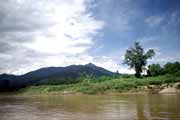 Řeka Mekong v severním Laosu. Laos.