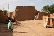 Opevnění starého města Agadez. Niger.