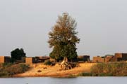eka Chari tvo hranici mezi Kamerunech a adem. Oblast jezera ad. Kamerun.