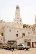 Mešita ve městě Shibam. Oblast Wadi Hadramawt. Jemen.
