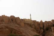 Městečko Al-Hajrayn (Al-Hajjarayn) ve Wadi Do'an. Jemen.