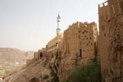 Městečko Al-Hajrayn (Al-Hajjarayn) ve Wadi Do'an. Jemen.