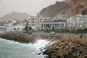 Ulice ve městě Al-Mukalla. Jemen.