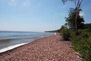 Jezero Superior, nejvet sladkovodn jezero na svete podle plochy, North Shore, Minnesota. Spojen stty americk.
